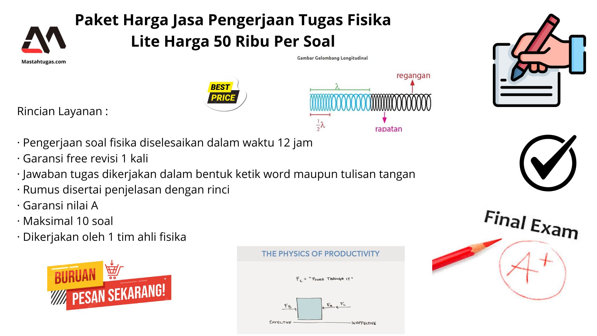 Paket Harga Jasa Pengerjaan Tugas Fisika Lite Harga 50 Ribu Per Soal