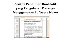 Contoh Penelitian Kualitatif yang Pengolahan Datanya Menggunakan Softwere Nvivo