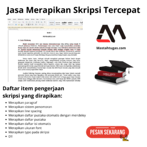 Jasa Merapikan Skripsi Tercepat