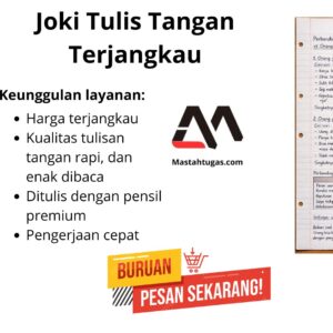 Joki Tulis Tangan Terjangkau (1)