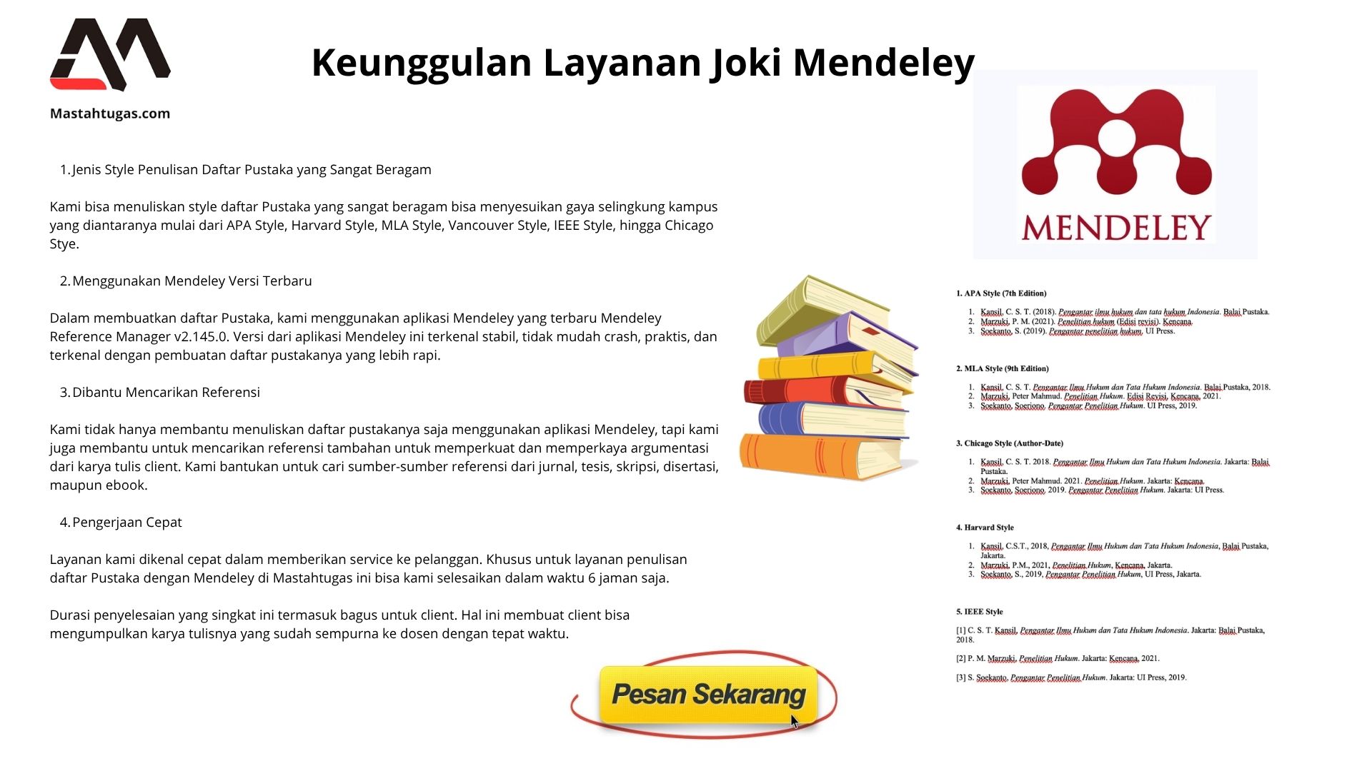 Keunggulan Layanan Joki Mendeley