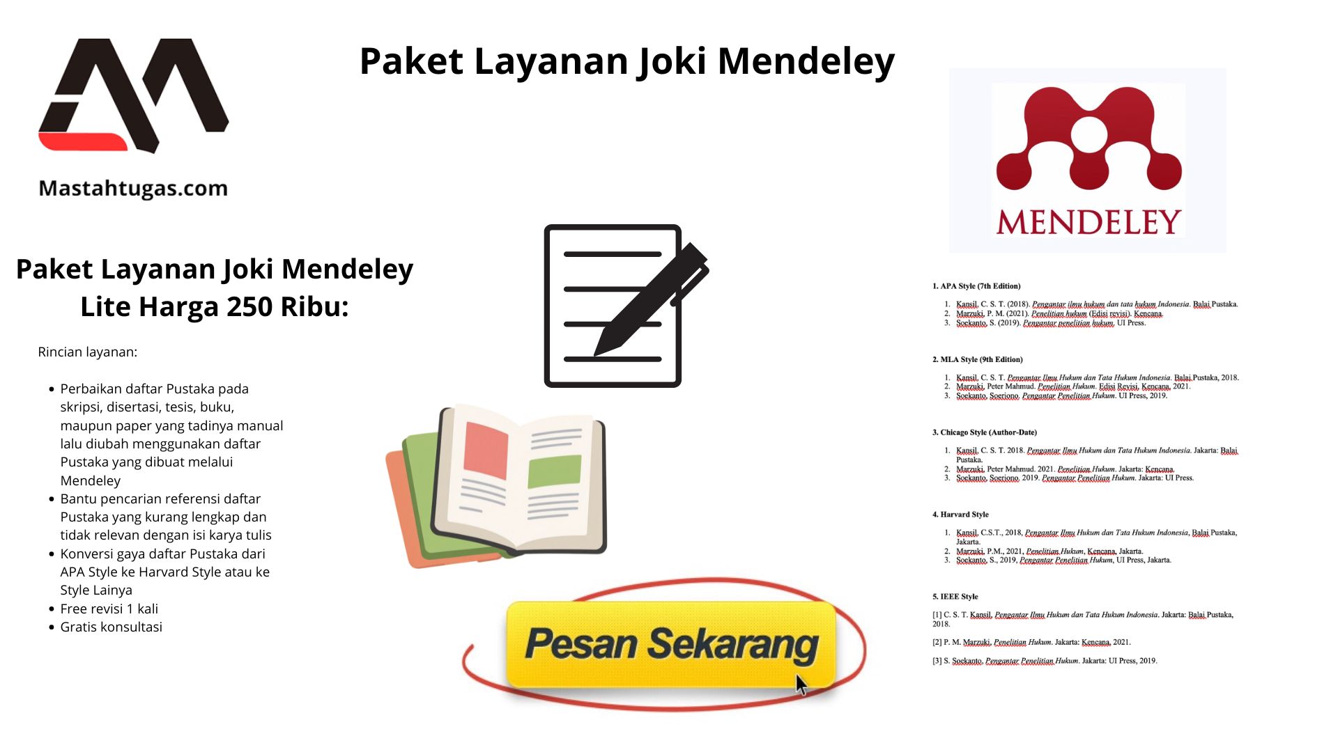 Paket Layanan Joki Mendeley