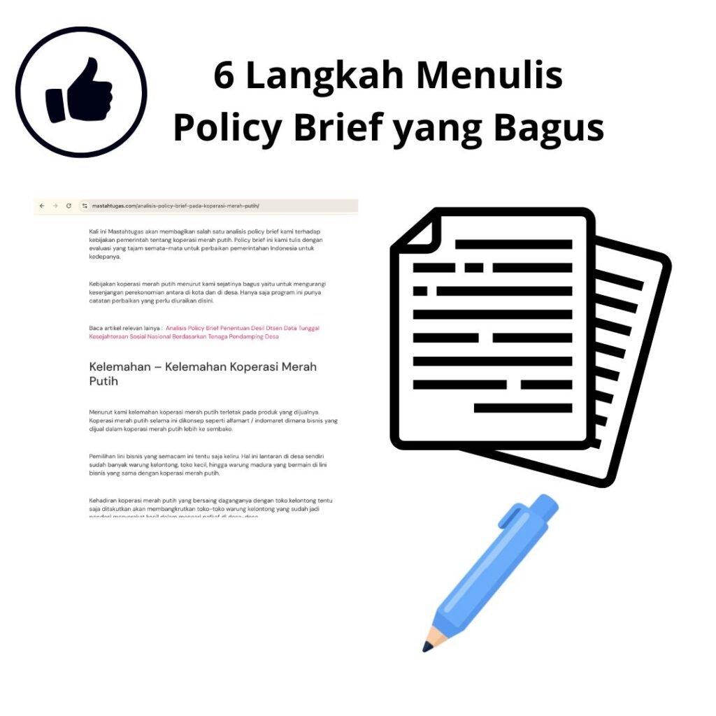 6 Langkah Menulis Policy Brief yang Bagus