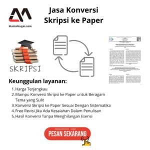 Jasa Konversi Skripsi ke Paper