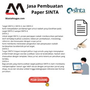 Jasa Pembuatan Paper SINTA