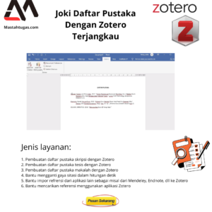 Joki Daftar Pustaka Dengan Zotero Terjangkau