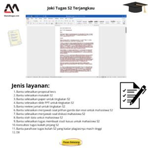 Joki Tugas S2 Terjangkau