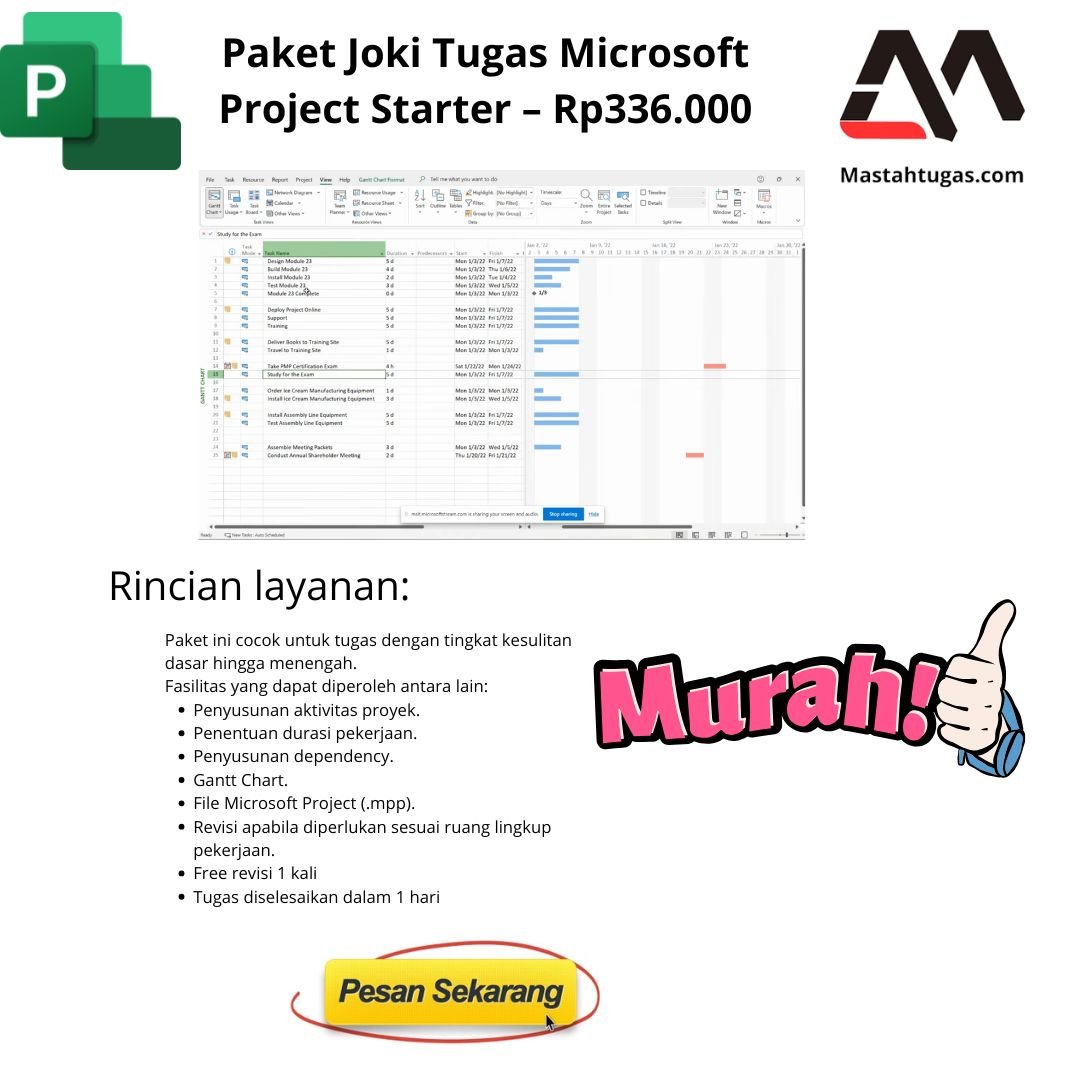 Joki Tugas Microsoft Project Terpercaya - Image 2